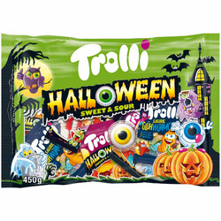 Подходящ за: Специален повод Trolli Halloween Желирани сладории 450 гр 28 пакетчета